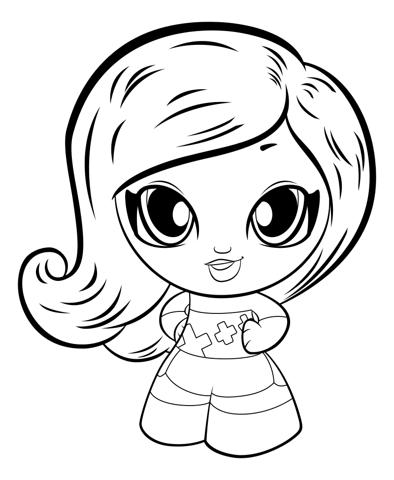 Раскраска Куклы Gift 'Ems Тесса Тюльпан MirChild