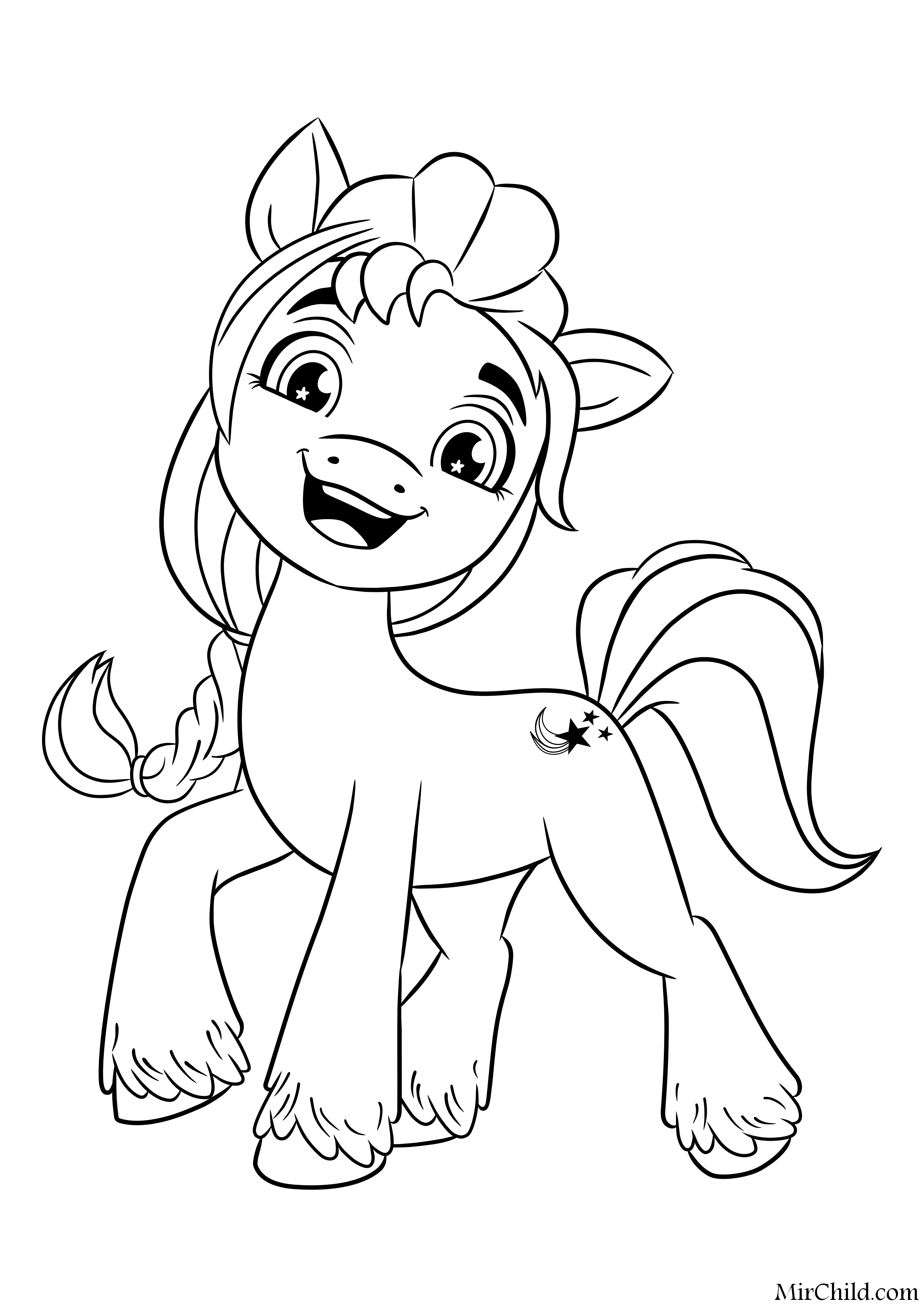 Раскраска - My Little Pony: Новое поколение - Санни любит приключения ...