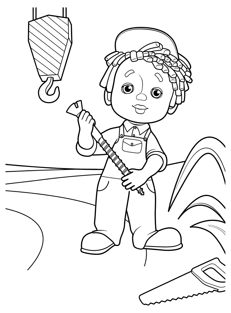 Раскраска - Приключения Незнайки и его друзей - Шпунтик | MirChild