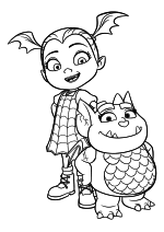 Раскраски - Мультфильм - Удивительная Ви (Vampirina) 2017 - 2021 | MirChild