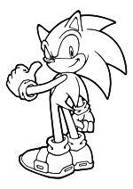 Раскраска - Sonic the Hedgehog - Ёж Соник живёт по своим правилам