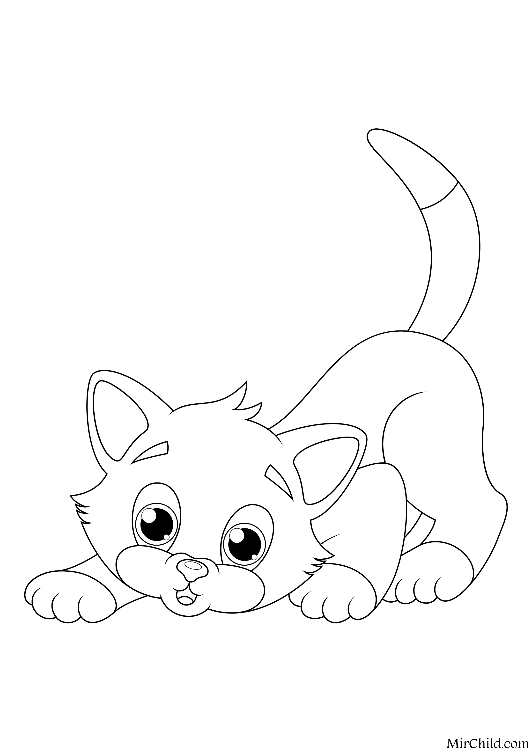 Раскраска кот рыжий (Много фото) - drawpics.ru